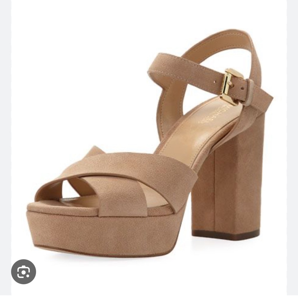 Michael Kors Divia Platform Suede Heels